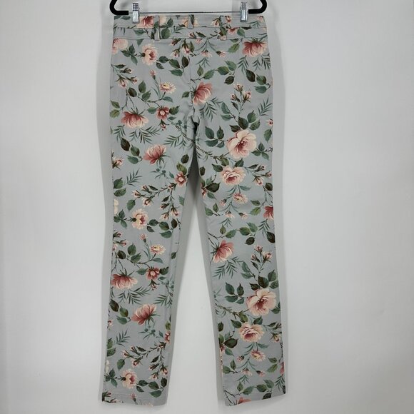 Dolce & Gabbana Floral Print Slim Straight Leg Pants 44 / 8 Womens Vintage - Picture 2 of 12